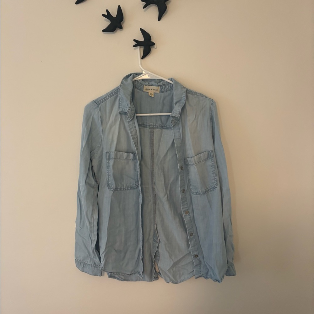 Cloth & Stone Light Blue button up